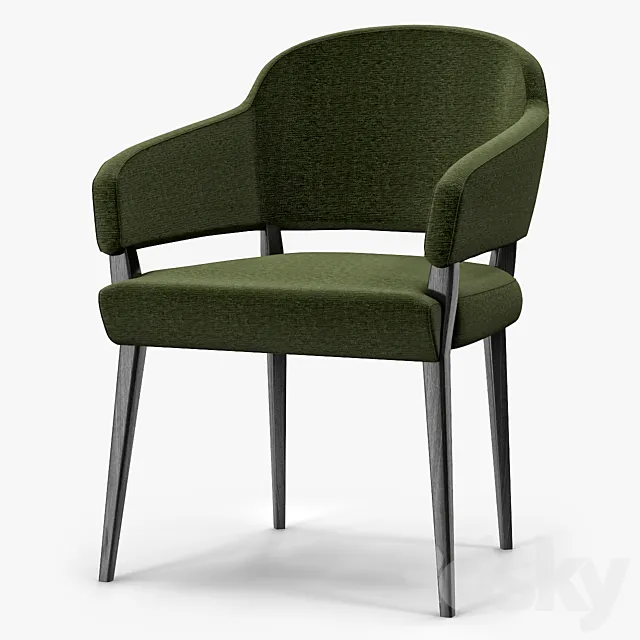 Knightsbridge Lucia Upright Open Chair 3D Model