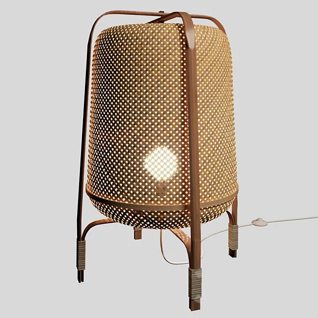 KNIKSHULT Floor lamp. bamboo 3DModel