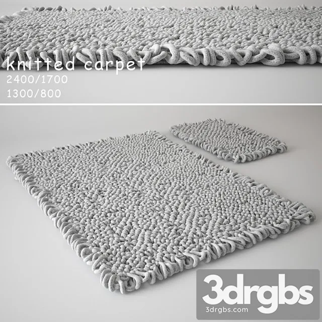 Knitted Carpet 05 3D Model Free