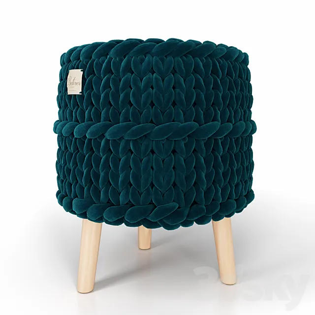 Knitted pouf BETIRES HOME 3DModel
