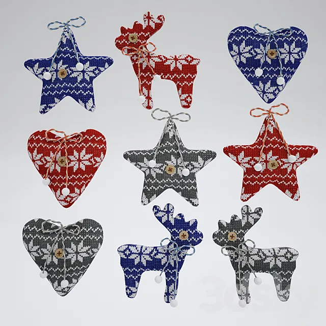 Knitted toys 3DModel