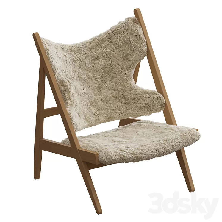 Knitting Lounge Chair 3D Model Free