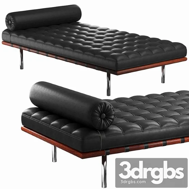Knoll barcelona day bed 2 3D Model Free