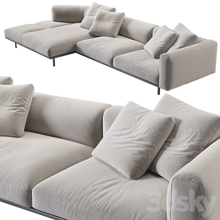 Knoll Matic Sofa 2 3D Model Free
