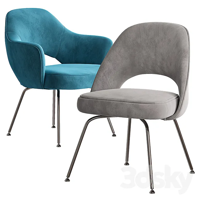 Knoll Saarinen Executive Armchair Tubular 3D Model