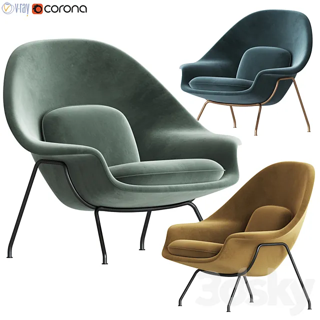 Knoll saarinen womb chair Free Download