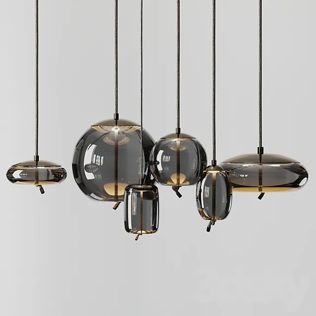 Knot Disco LED Pendant 3DModel