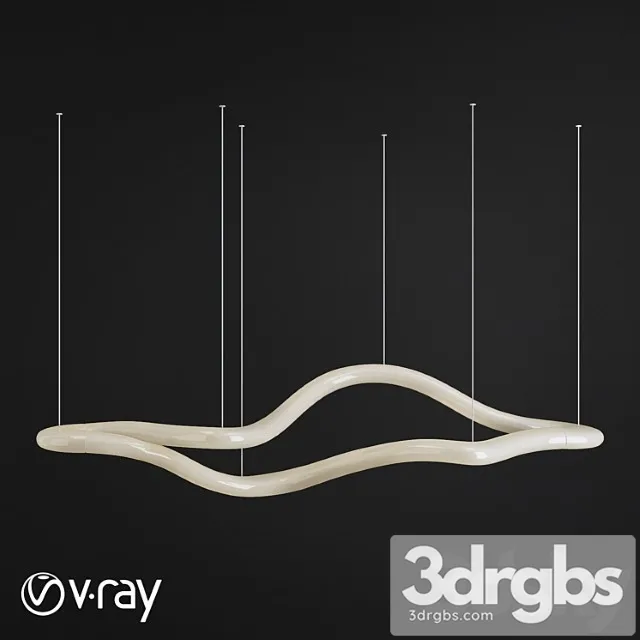 Knot - slide suspension lamp 3D Model Free