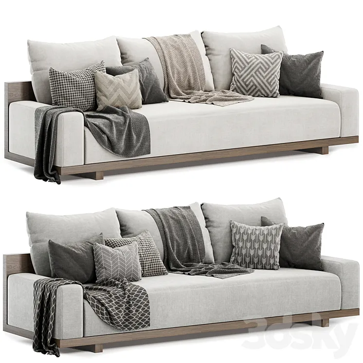 kobe sofa by coco republic 3D Model Free