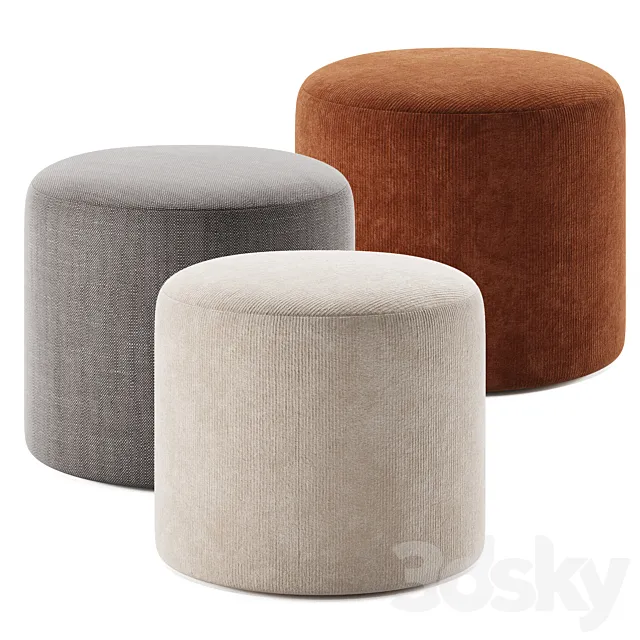 KOFI-2 Pouffe by Divan.ru 3D Model