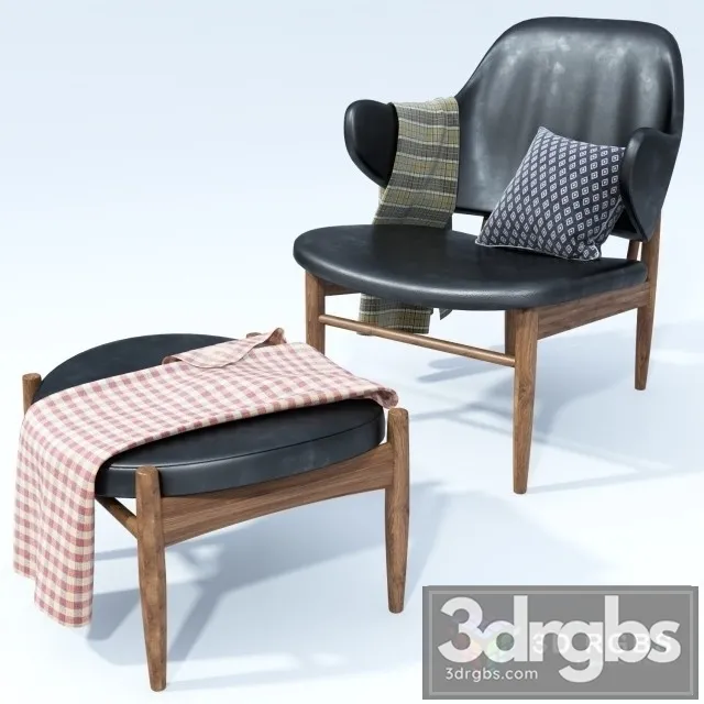 Kofod Larsen Armchair 3D Model Free