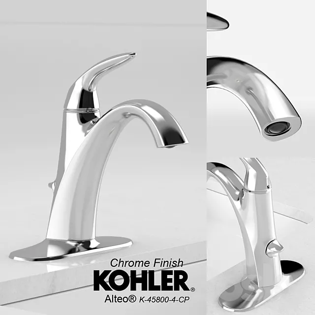 KOHLER Alteo Single-Handle - 3 Finishes 3DModel