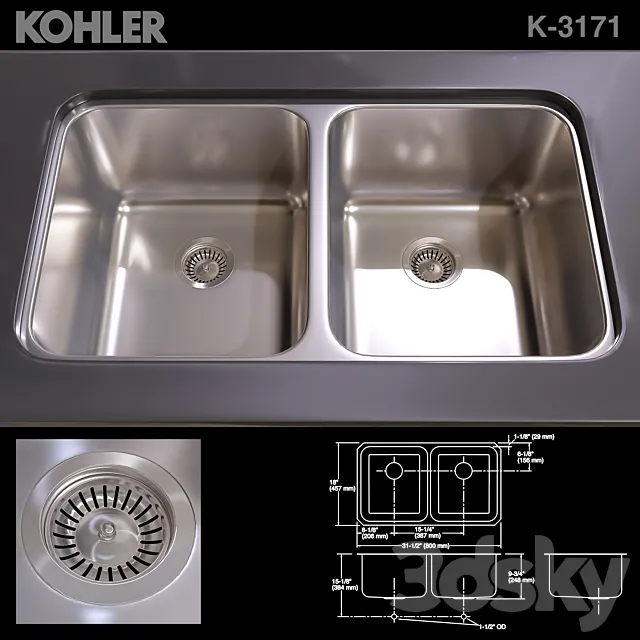 KOHLER K-3171 SINK 3DModel