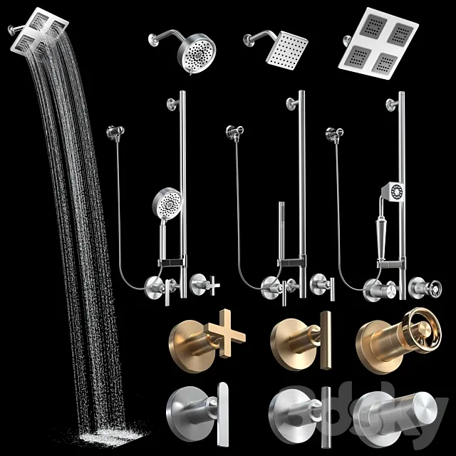 kohler shower set 3D Model
