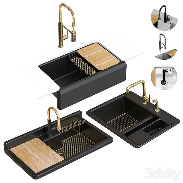 Kohler sink set 3D Model