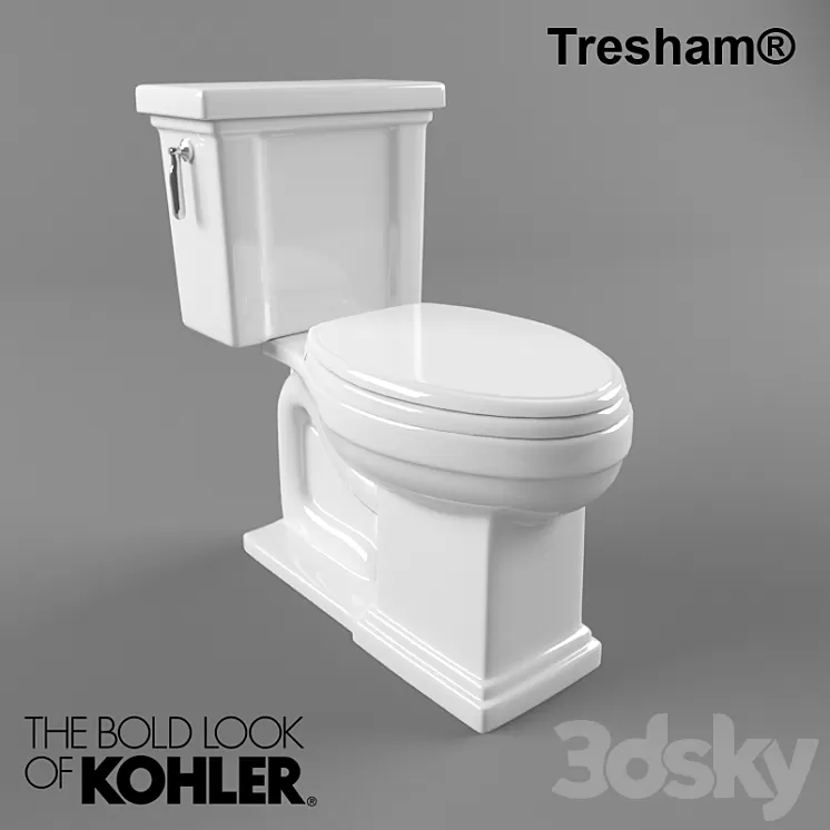 Kohler Tresham Toilet 3D Model