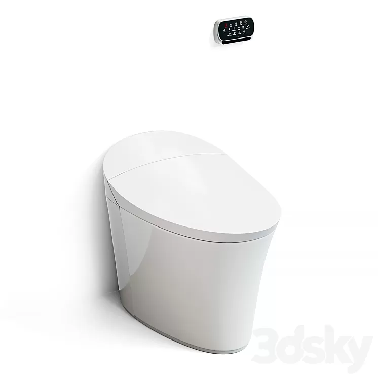 Kohler Veil Comfort Height smart toilet 3D Model Free Download
