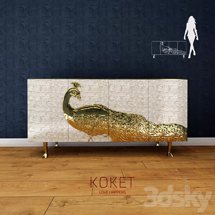 Koket / CAMILIA CABINET 3D Model