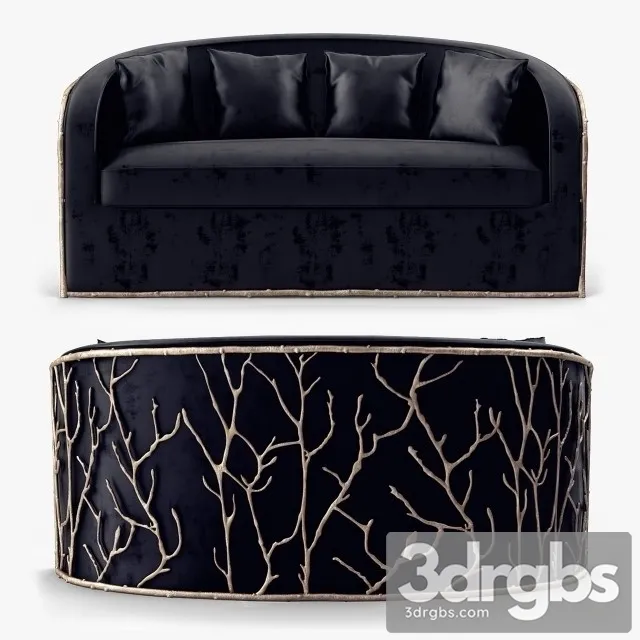 Koket Sofa 01 3D Model Free