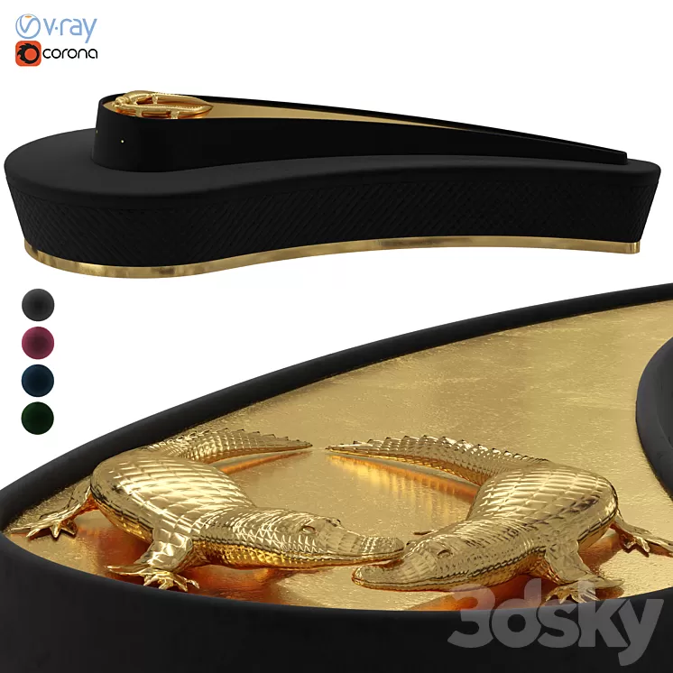 Koket Sofa reptilia 3D Model