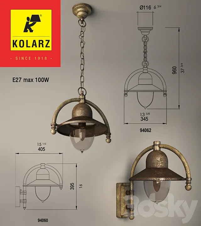 Kolarz Garden Light Porto 180 3D Model