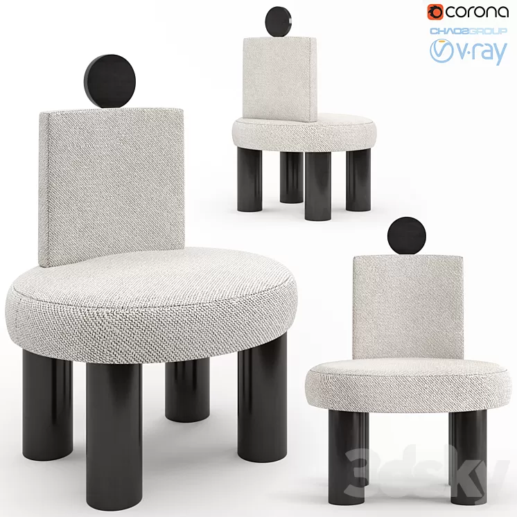 Kolkhoze Armchair Jacques 3D Model