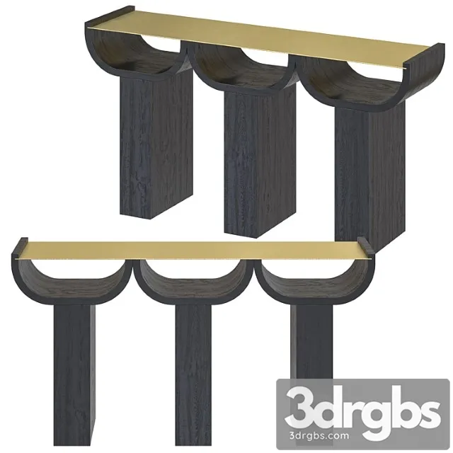 Kolkhoze Triple Console Table 3D Model Free