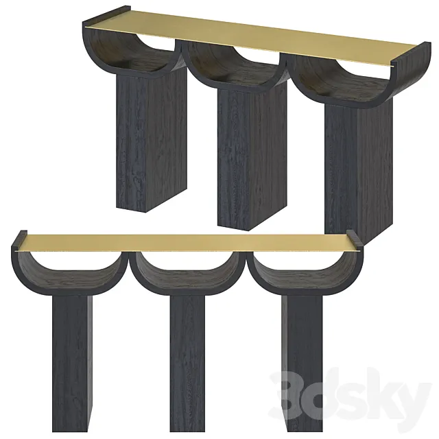 Kolkhoze Triple - console table 3D Model