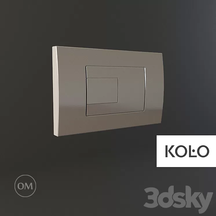 KOLO Wc button fusion chrom