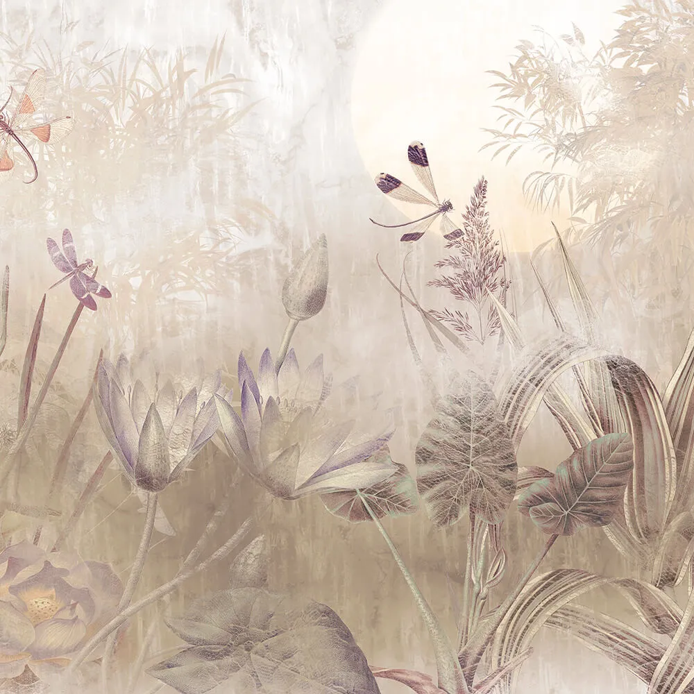 Komar - Wallpaper Dragonfly Pond 3D Model