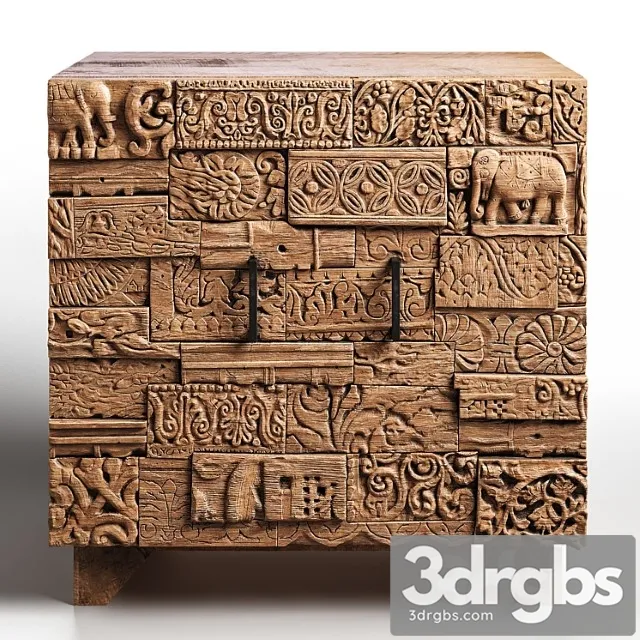 Kommode shanti surprise puzzle nature 2 3D Model Free