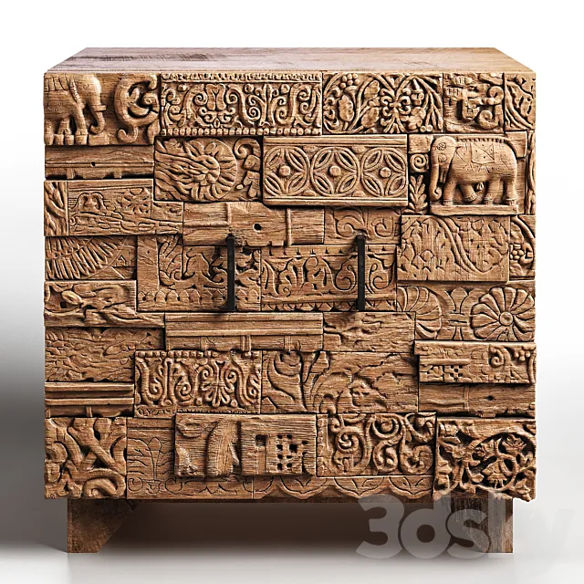 Kommode Shanti Surprise Puzzle Nature 3DModel