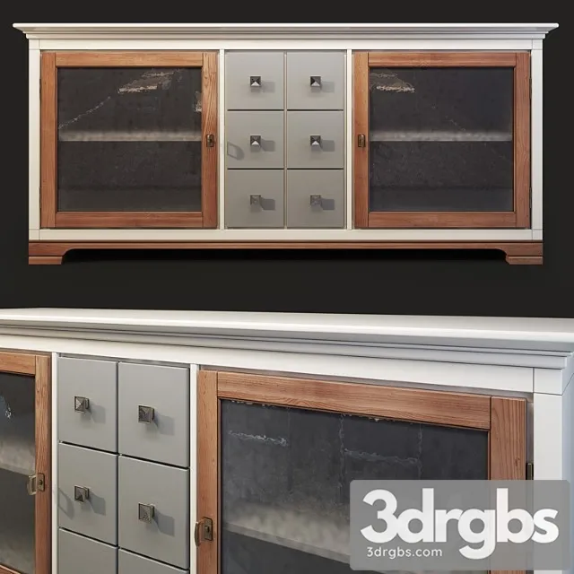 Komod Bufet Country Club 8240 Flai 3D Model Free