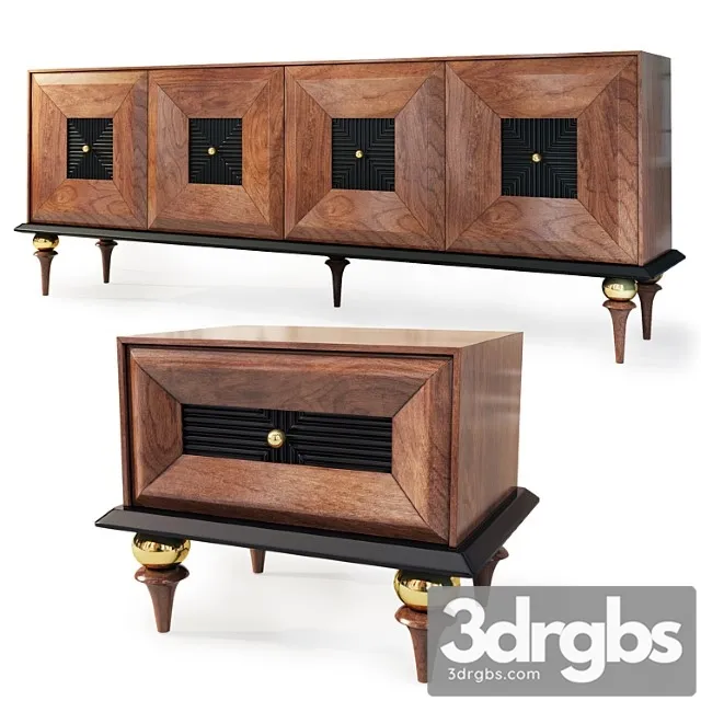 Komod Bufet I Tumba Ar Deko Dicle Nightstand Tv Stand By Kargili 3D Model Free