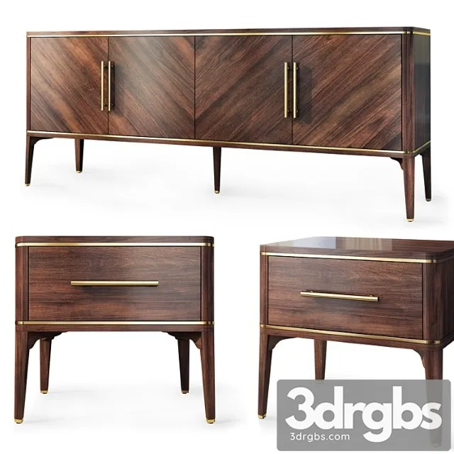 Komod I Tumba Prikrovatnaia Raum Nightstand Sideboard By Enza Home 3D Model Free