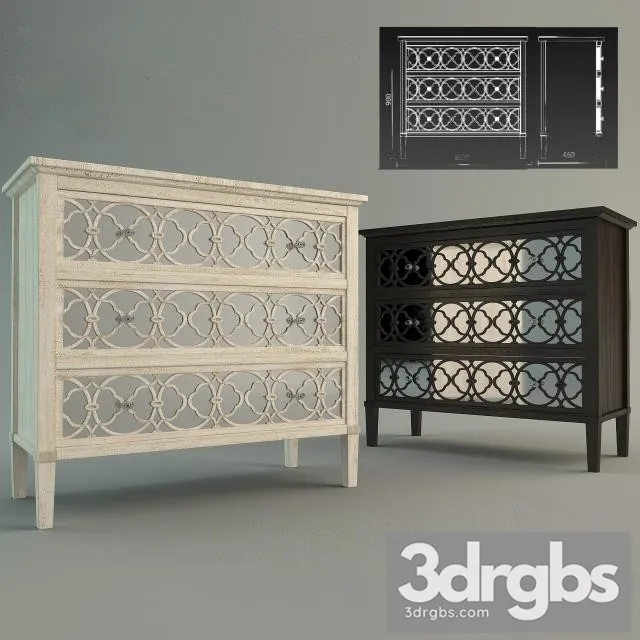 Komod Sideboard 02 3D Model Free