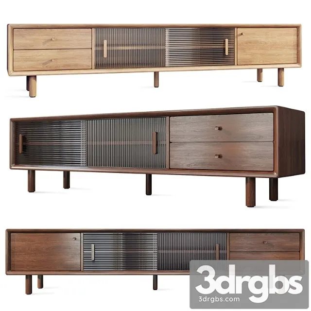 Komod Tumba Pod Televizor Mid Century Decor Diva 3D Model Free