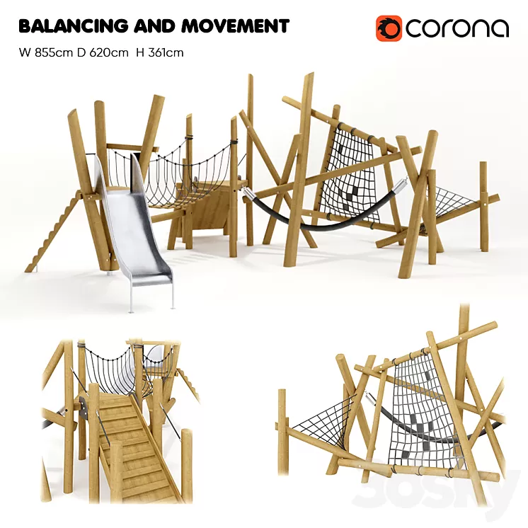 “KOMPAN. “BALANCING AND MOVEMENT””” 3D Model