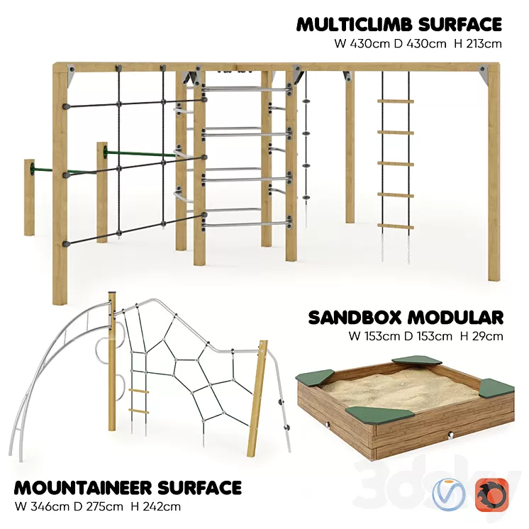 KOMPAN. BIG CLIMBING CLIMBER CLIMBER 3D Model