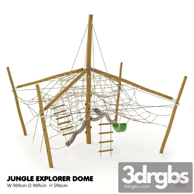 Kompan jungle explorer dome 3D Model Free