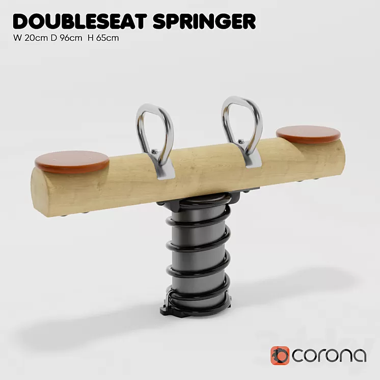 "KOMPAN. Spring swing ""double spring""" 3D Model