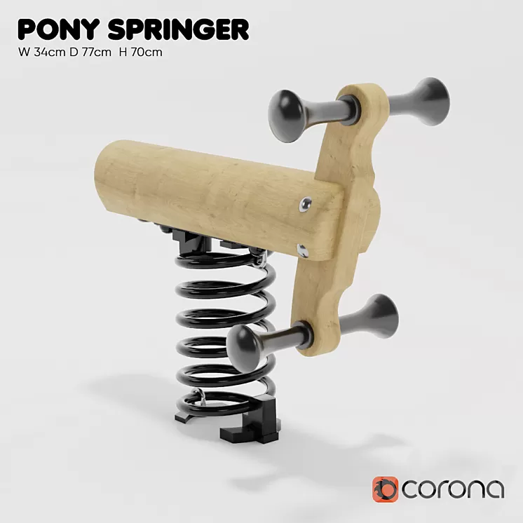 “KOMPAN. Spring swing “”Single spring””” 3D Model