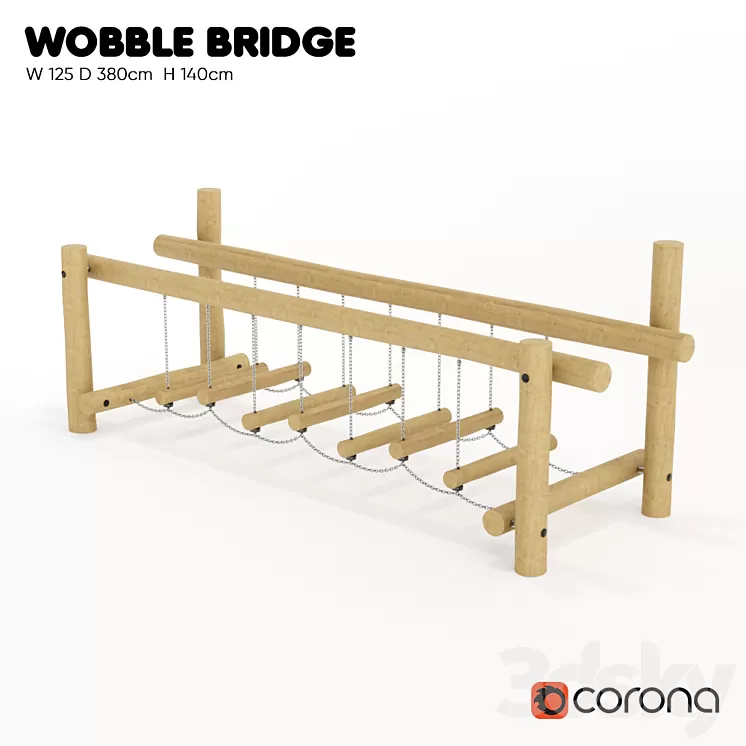 "KOMPAN. ""Suspension bridge""" 3D Model