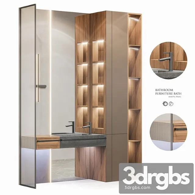 Komplekt Mebeli Dlia Vannoi 56 3D Model Free