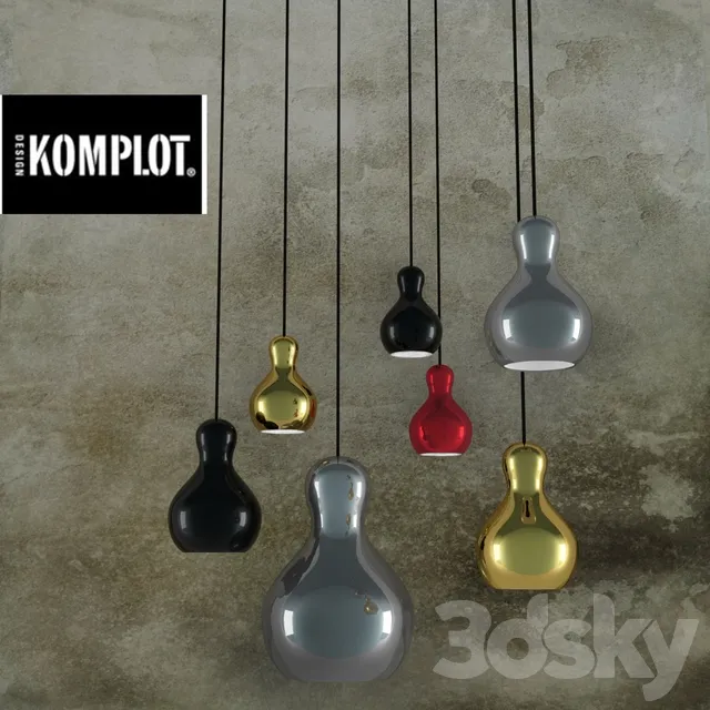 Komplot Design for Calabash bulbs 3D Model