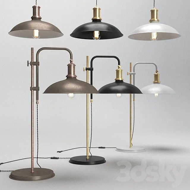 Konsthantverk Kavaljer lamps 3D Model