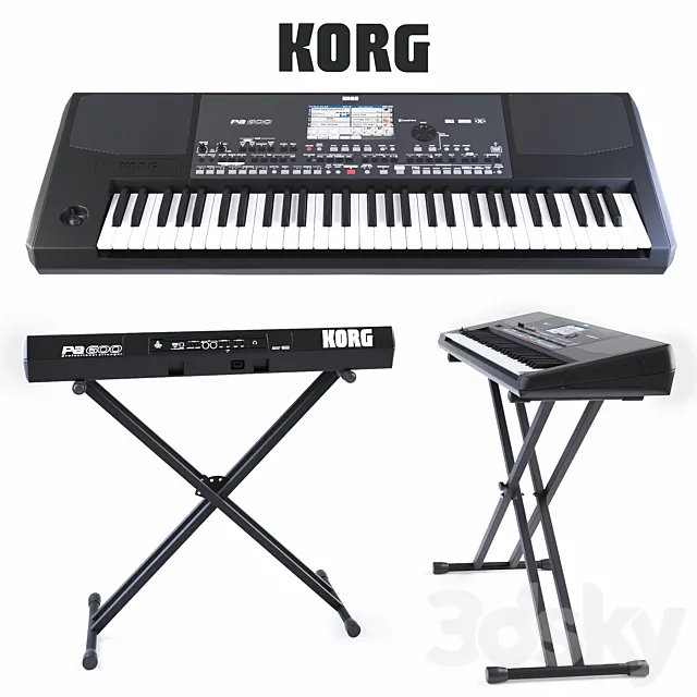 Korg pa600 Synthesizer 3D Model