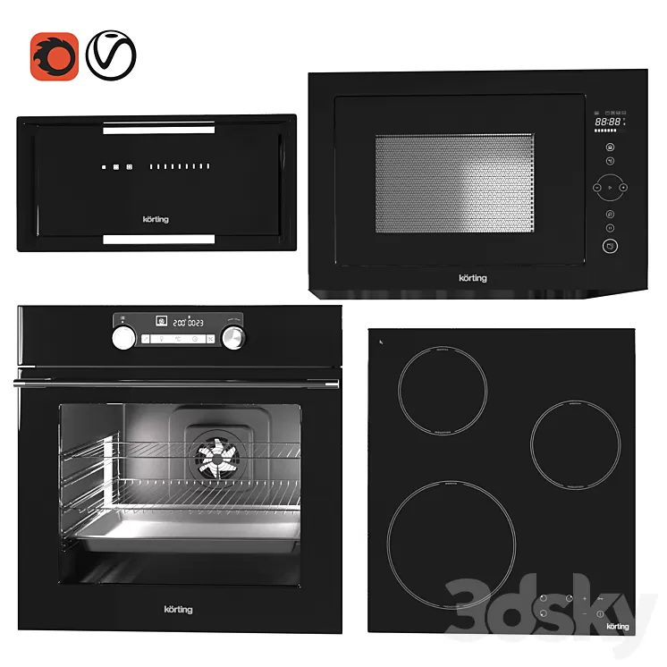 Korting Embedded Kit 3D Model