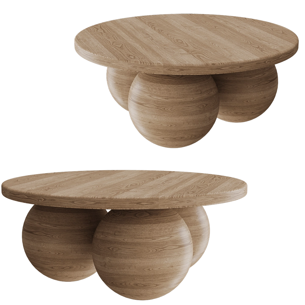 KOS Studio  - Coffee table Balls 3 3D Model