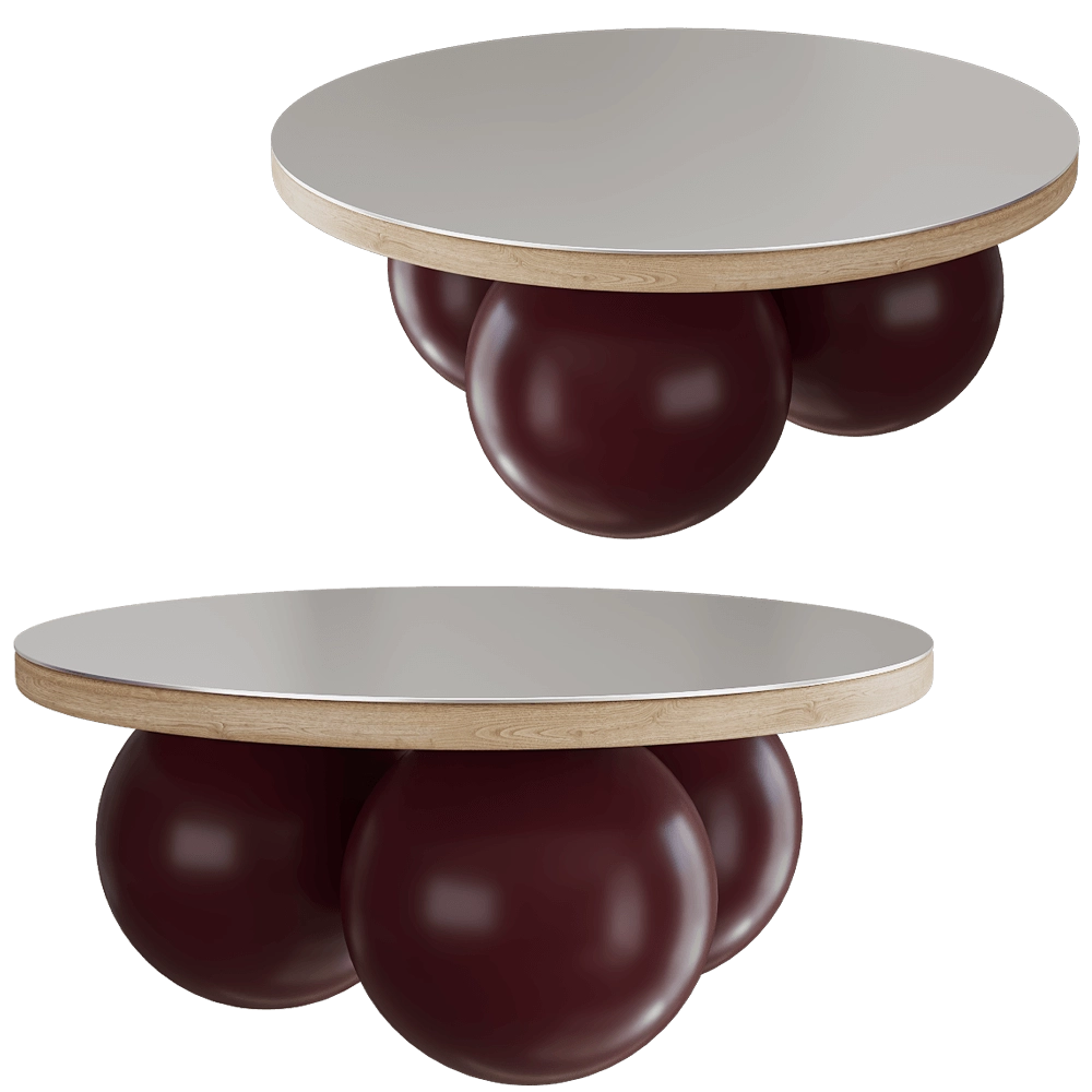KOS Studio  - Coffee table Balls 3 Metal 3D Model